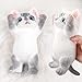 QOUXZ Hand Painted Cat Squishy ToysLarge Ultra Soft Kitty Squeeze Fidget Toy for Stress Relief Kawaii Squishies Sticky Animal Toy for Adults KidsDecompression Sensory Balls for Autism - Image 3