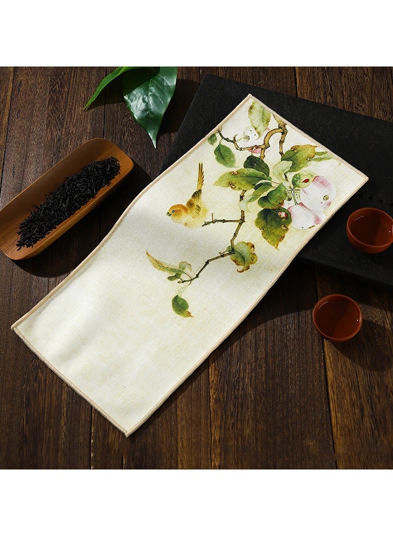 3pcs Towel Set,Tea Table Absorbent Towels,Famous Chinese Paintings Color Printed Absorbent Towel(as shown) - Image 5