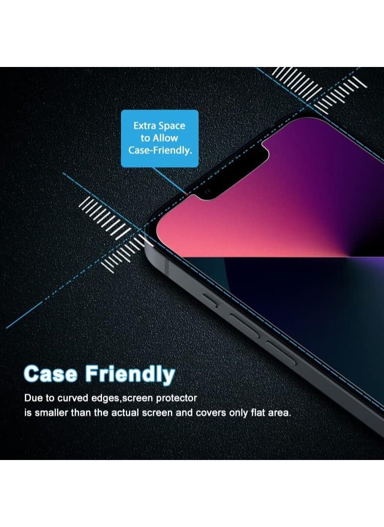 Raxoom Screen protector Compatible with iPhone 13 5G 6.1 inch, Privacy Tempered Glass Screen Protector - Image 4