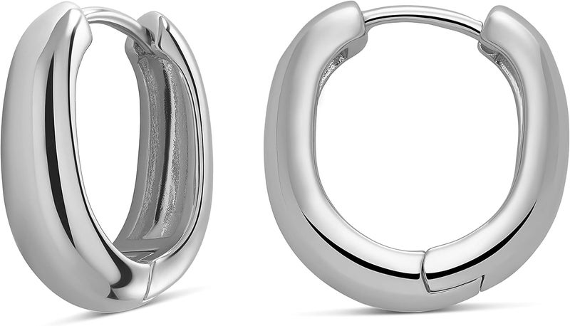 MILLA 14k Gold Huggie Earrings or Sterling Silver Huggie Earrings for Women Multipack & Individuals - Ear Huggers Earrings for Women Trendy Y2K Earrings, Preppy Earrings - Lightweight & Hypoallergenic - Image 1