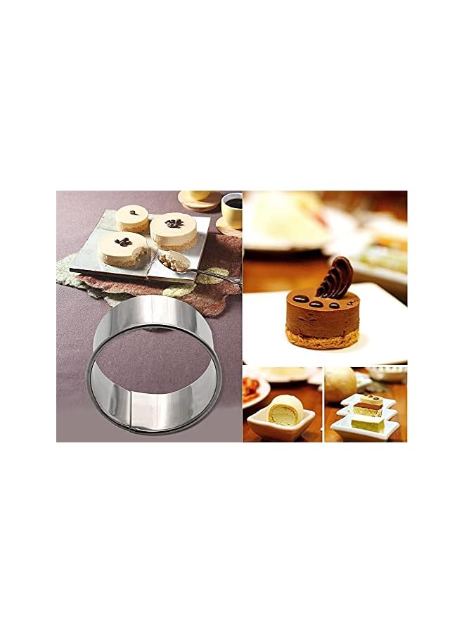 S-TOP Round Cookie Biscuit Cutter Set 12 Circle Pastry Donut Doughnut Cutter Set Round Cookie Cutters Circle Baking Metal Ring Molds - Image 3