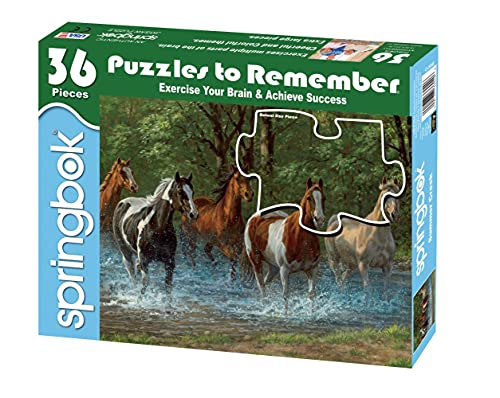 Springbok Puzzle to Remember Alzheimer Dementia Activity 36 Piece Jigsaw Puzzle Summer Creek Made in USA - Image 5