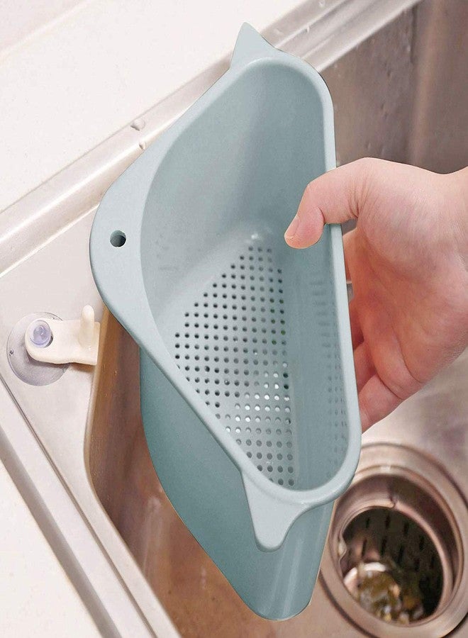 MVM Enterprise Sink Basket Sink drains Sink Corner Sink Plastic Box Multipurpose Kitchen Corner Sink Strainer Basket Dish Organizer Tray Strainer - Image 3