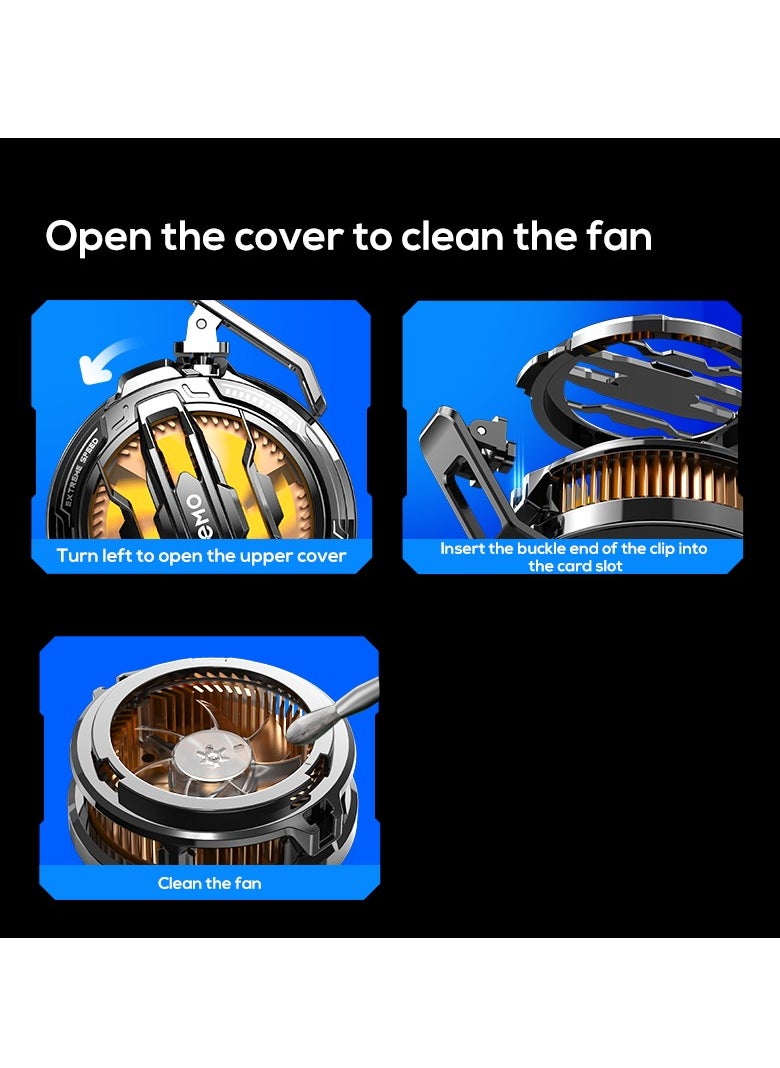 Memo - CX07 Cell Phone Magnetic Cooler Fan 15W Fast Cooling Semiconductor Heatsink Radiator Fit For All Smart Phone and Tab for Gaming - Image 1