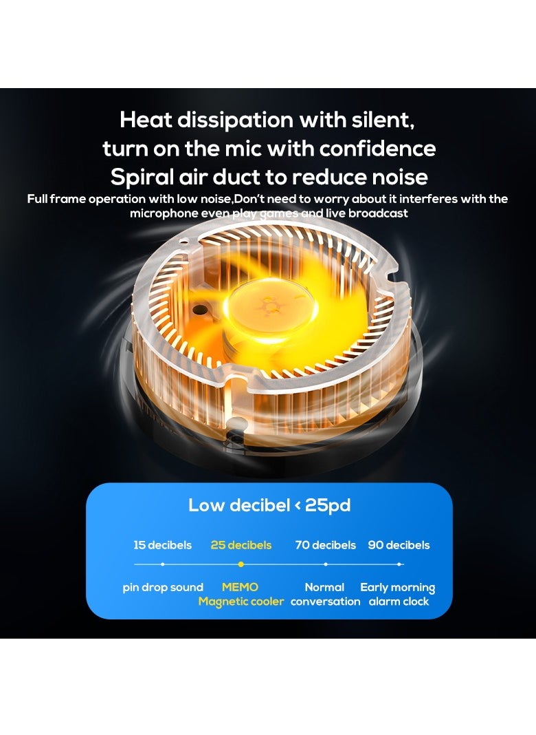 Memo - CX07 Cell Phone Magnetic Cooler Fan 15W Fast Cooling Semiconductor Heatsink Radiator Fit For All Smart Phone and Tab for Gaming - Image 1
