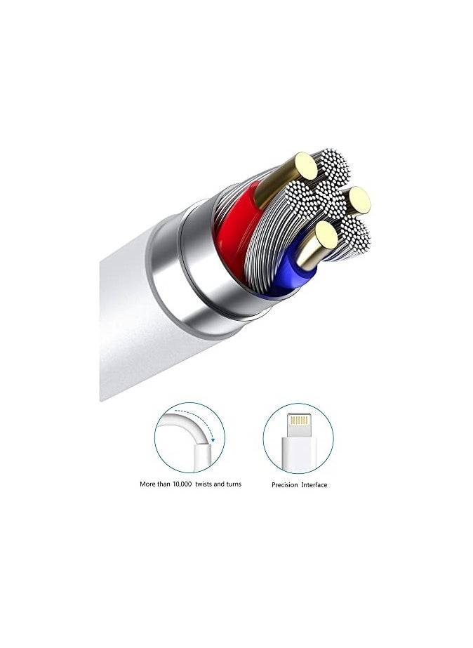 erorex - iPhone Charger Cord 3ft Lightning Cable Fast Charging High Speed Data Sync USB Cable Compatible with iPhone 13/12/11 Pro Max/XS MAX/XR/XS/X/8/7/Plus/6S iPad AirPods - Image 1