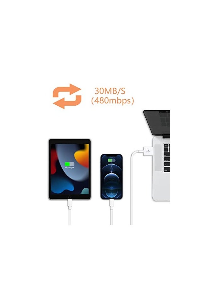 erorex - iPhone Charger Cord 3ft Lightning Cable Fast Charging High Speed Data Sync USB Cable Compatible with iPhone 13/12/11 Pro Max/XS MAX/XR/XS/X/8/7/Plus/6S iPad AirPods - Image 1
