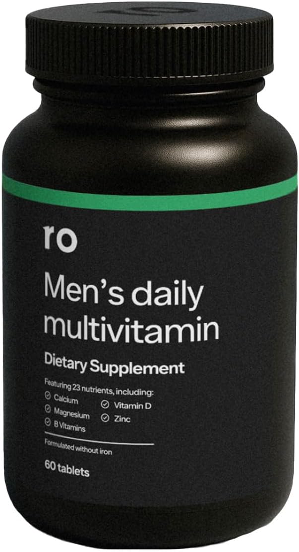 ROMAN Daily Multivitamin for Men  Supports Physical Activity Brain  Heart Health and Immune System with 23 Key Nutrients Including Calcium Magnesium and Zinc  30Day Supply 60 Tablets - Image 1