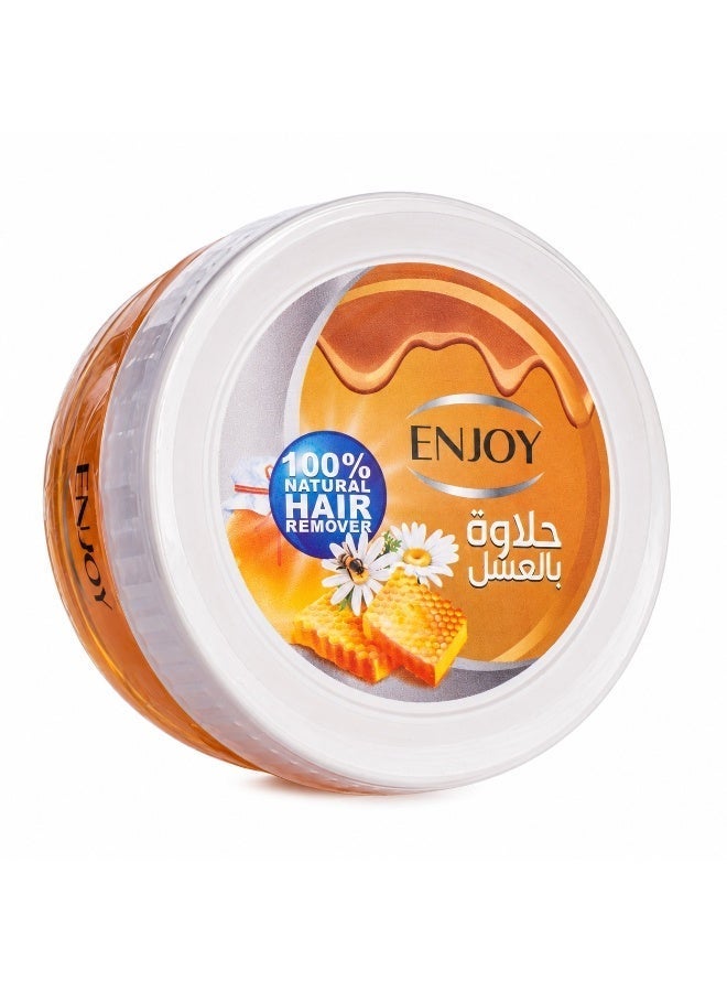 ENJOY Hair Remover Paste with Honey – 400g | 100% Natural Sugar Wax | Gentle & Nourishing Hair Removal | Smooth & Silky Skin | Long-Lasting Results | Enriched with Natural Honey Extract - Image 1