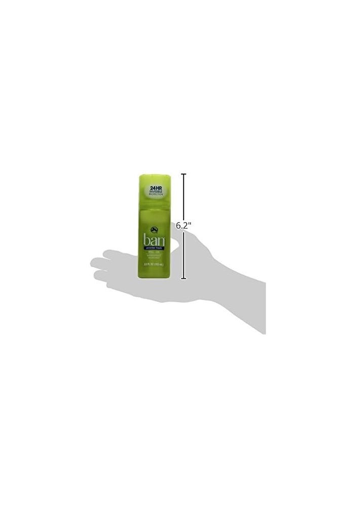 Ban Powder Fresh Original Roll-On Antiperspirant Deodorant for Unisex - 3.5 oz - Image 5