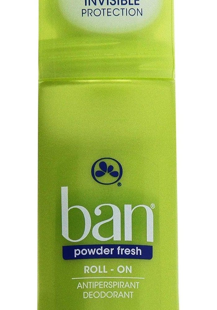 Ban Powder Fresh Original Roll-On Antiperspirant Deodorant for Unisex - 3.5 oz - Image 1