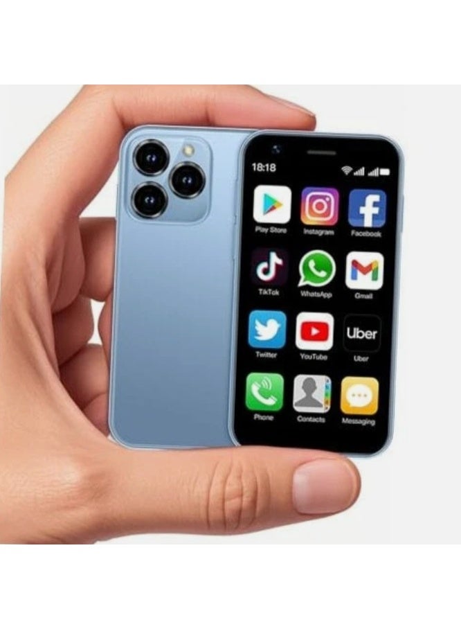 SOYES XS15 Mini smartphone 3G Unlocked 3.0'' Touch Screen 1000mAh Battery Cell Phone 8.1 ultra,2GB+16GB Mobile (Blue) - Image 1