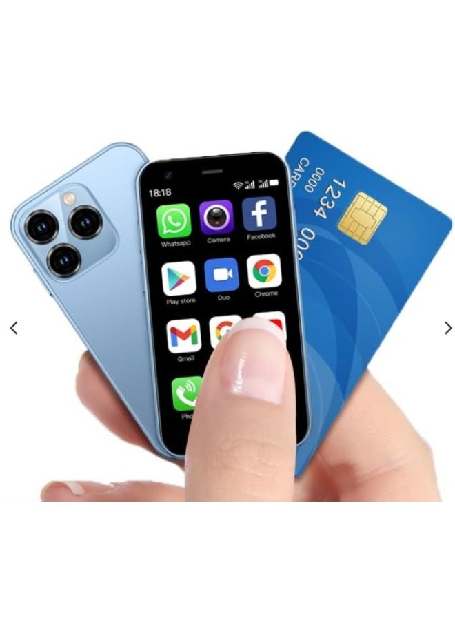 SOYES XS15 Mini smartphone 3G Unlocked 3.0'' Touch Screen 1000mAh Battery Cell Phone 8.1 ultra,2GB+16GB Mobile (Blue) - Image 2