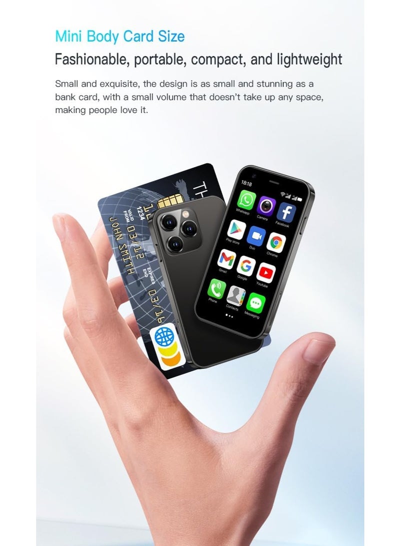 SOYES XS15 Mini smartphone 3G Unlocked 3.0'' Touch Screen 1000mAh Battery Cell Phone 8.1 ultra,2GB+16GB Mobile (Blue) - Image 4