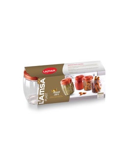 Lamsa Plast Lamset Plast 4 Piece Plastic Small Spice Jar Set  - Image 1