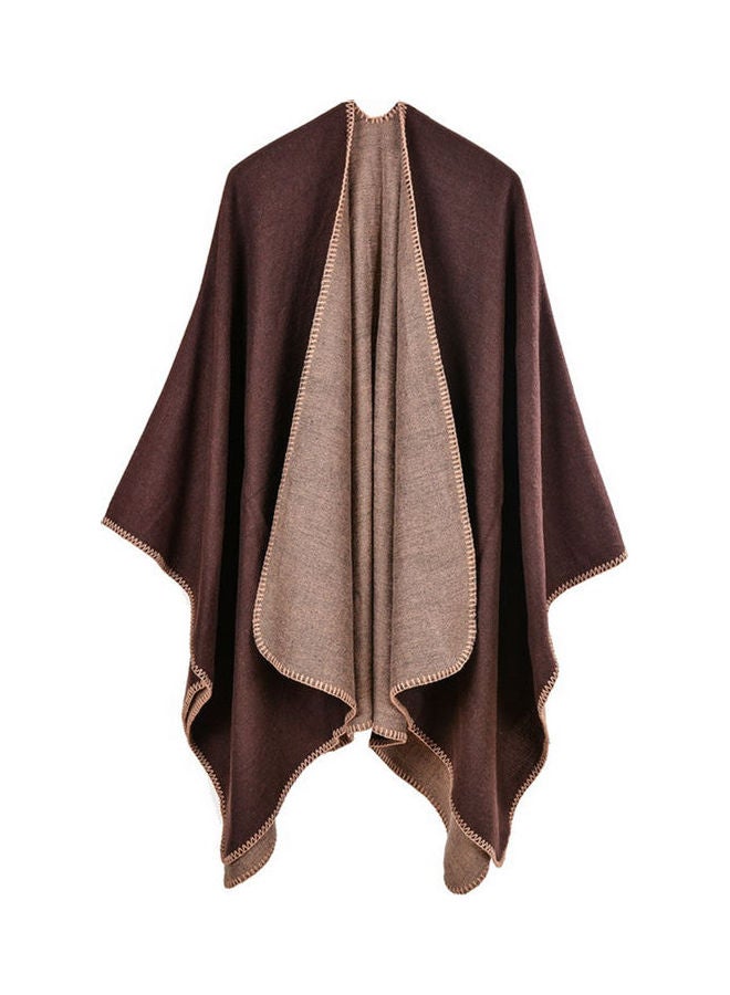 Alyashmac Solid Shawl Brown