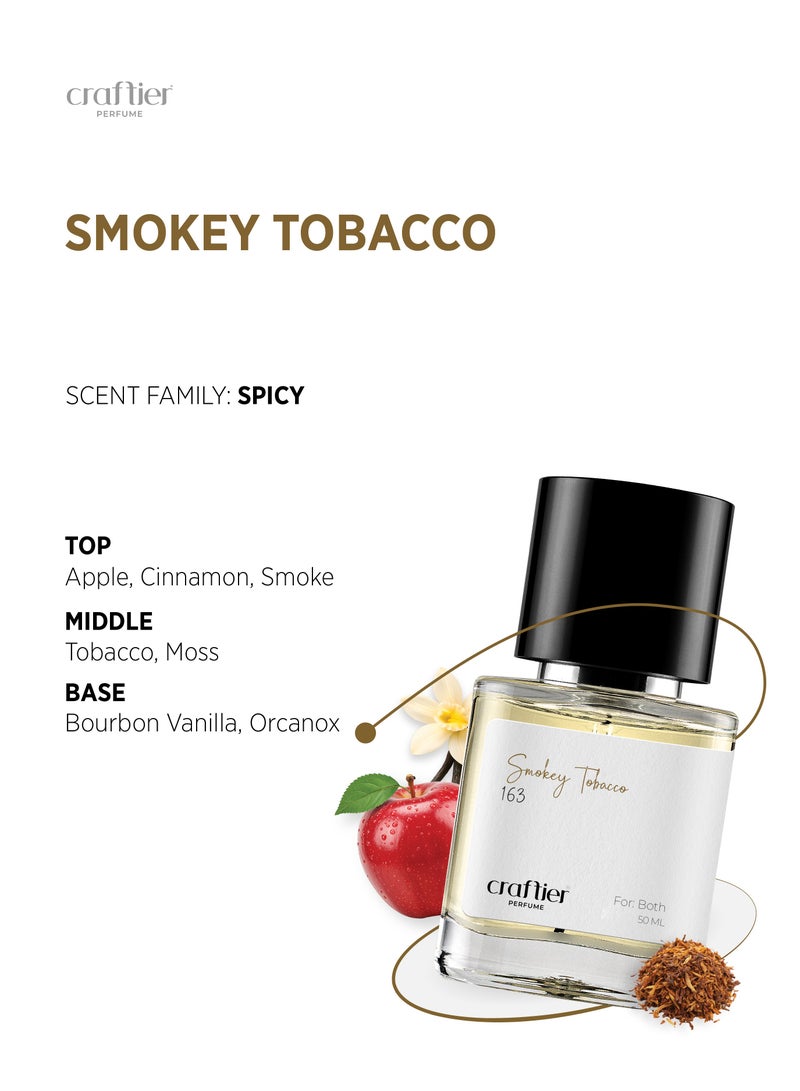 Craftier Perfume SMOKEY TOBACCO - Inspired of-S'MOKING HOT, Eau De Parfum for Men & Women - 50ml, Long Lasting Spicy Fragrance Upto 36 Hrs, Travel Size Unisex Perfume - Image 3