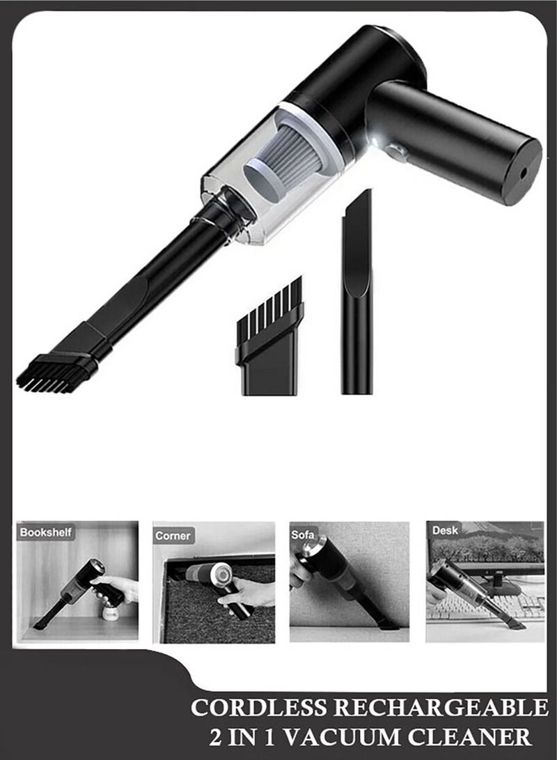 Raxoom 3 in 1 Car and Home Mini Portable Cordless Rechargeable 120W Super Suction Vacuum Cleaner - Image 1