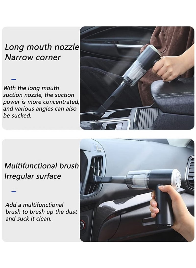 Raxoom 3 in 1 Car and Home Mini Portable Cordless Rechargeable 120W Super Suction Vacuum Cleaner - Image 3