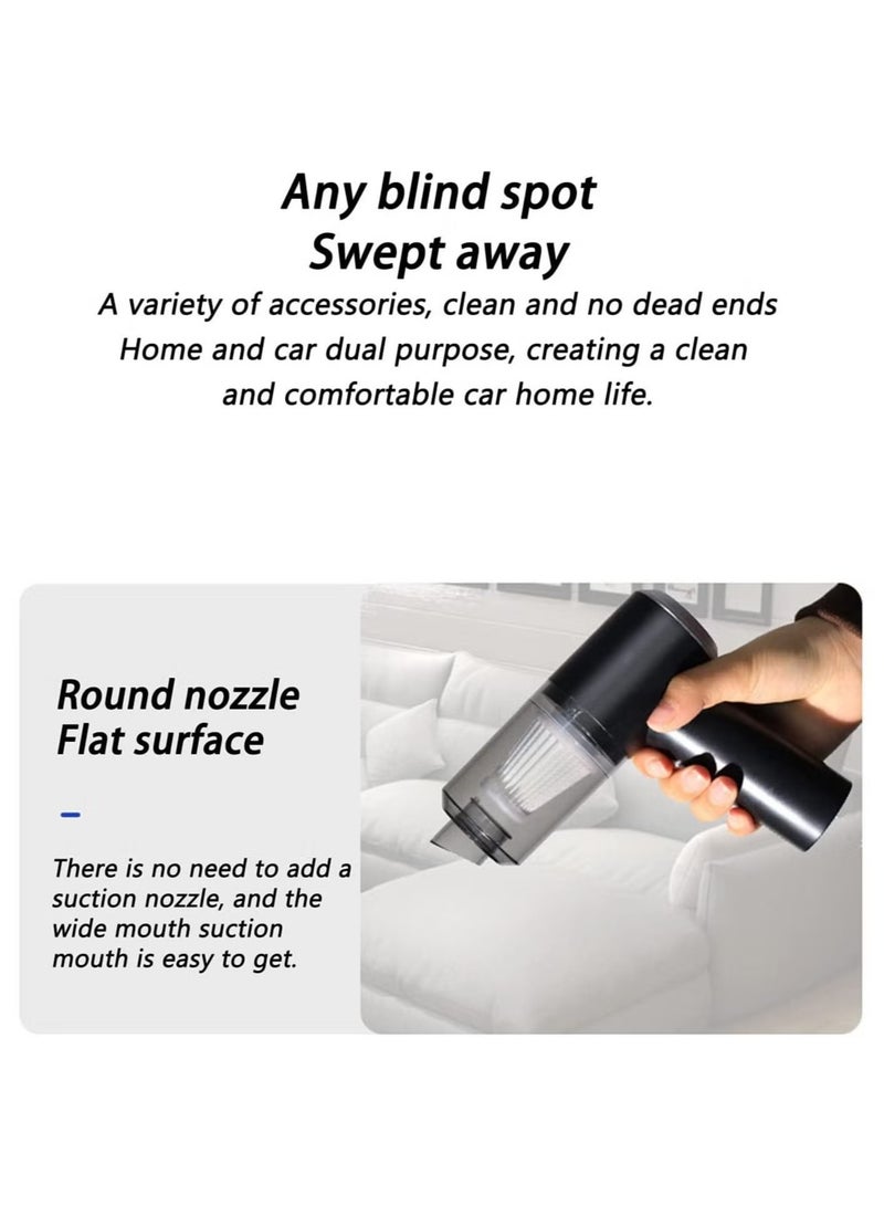 Raxoom 3 in 1 Car and Home Mini Portable Cordless Rechargeable 120W Super Suction Vacuum Cleaner - Image 5