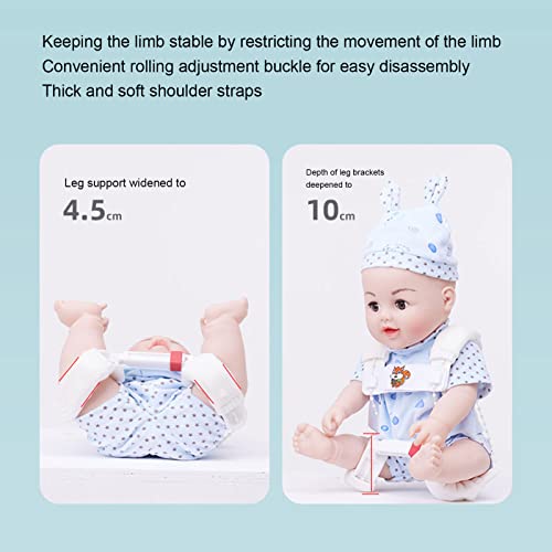 Brrnoo Pavlik Harness Wearable Type Beading Rope Soft Shoulder Straps Hip Abduction Bracket Corrector for Babies Under 12 Months - Image 4