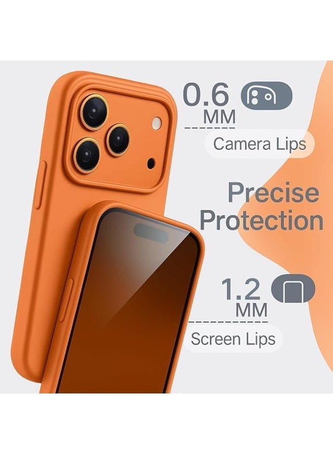 The new orange fashionable phone case is suitable for iPhone 17 Pro Max.Its design features anti drop and softness, providing additional protection - Image 5