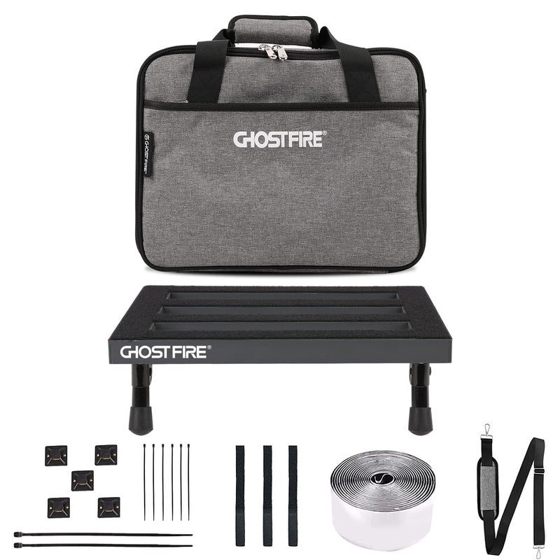GHOSTFIRE Ghost Fire Guitar Pedal Board Aluminum Alloy Super light Effect Pedalboard with Carry Bag (13.7''x10.6''SPL-2.5) - Image 1