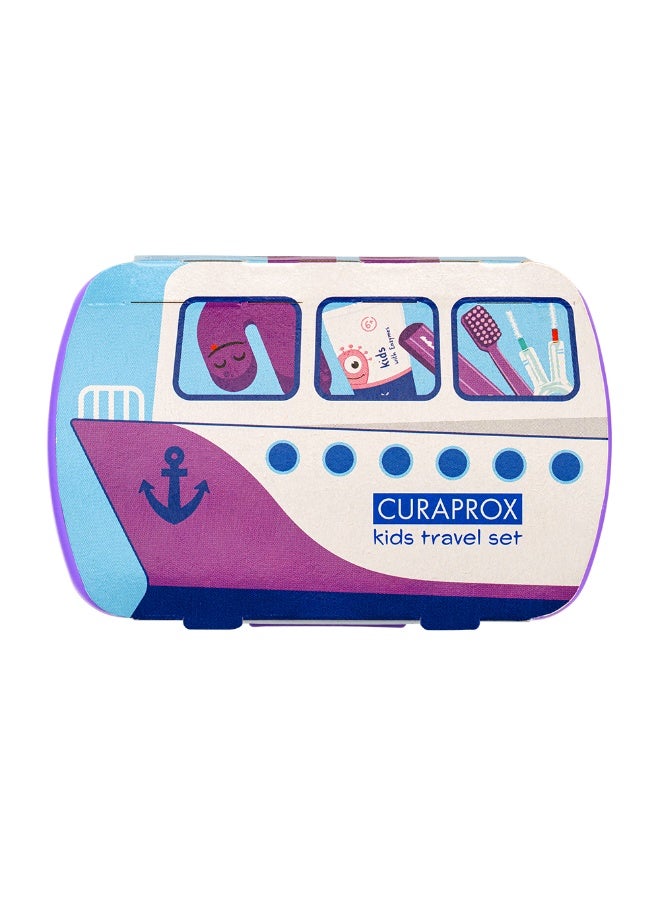 Curaprox Kids Travel Set Purple - Image 1