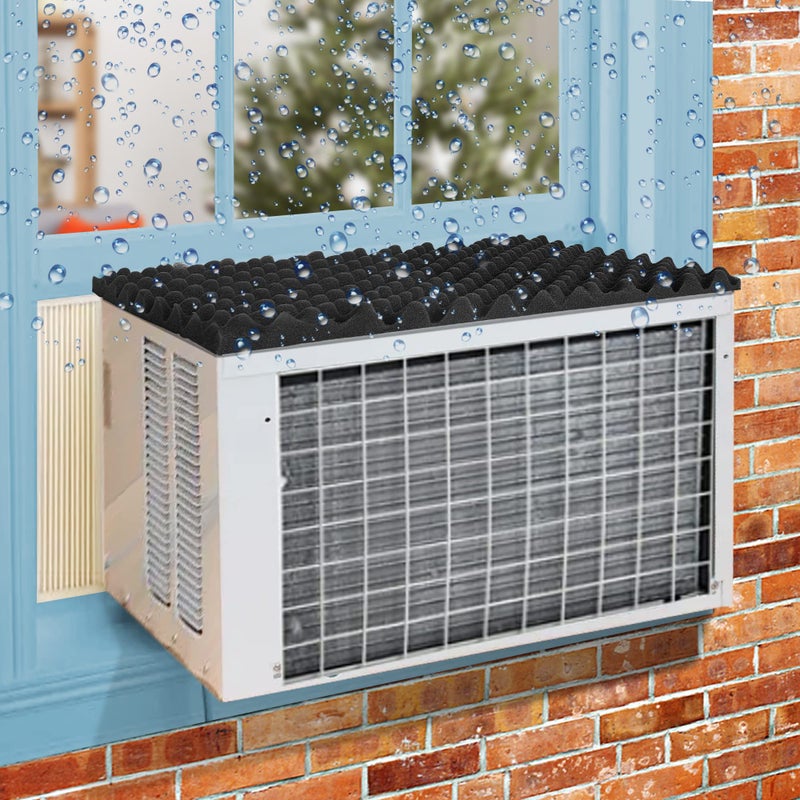 LFUTARI 236x169 Air Conditioner Drip Cushion Window Removable Magnetic CushionAir Conditioner Top Pad for Stop Dropping Noise of Water Drpping onto Your ACMagnetic Suit for Iron Surface