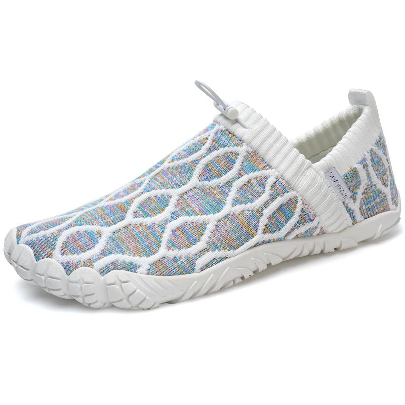 WateLves Barefoot Water Shoes Women Men Minimalist Comfortable Walking Shoes Beach Outdoor Running Sneakers (Mixed White,39) - Image 1