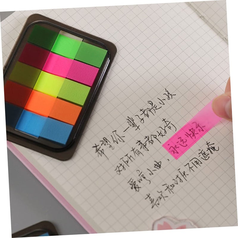 Removable Fluorescent Book Tabs Portable Memo Stickers for Organizing Notes Files School Office - Image 5