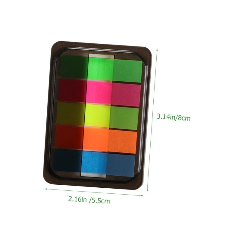 Removable Fluorescent Book Tabs Portable Memo Stickers for Organizing Notes Files School Office - Image 3
