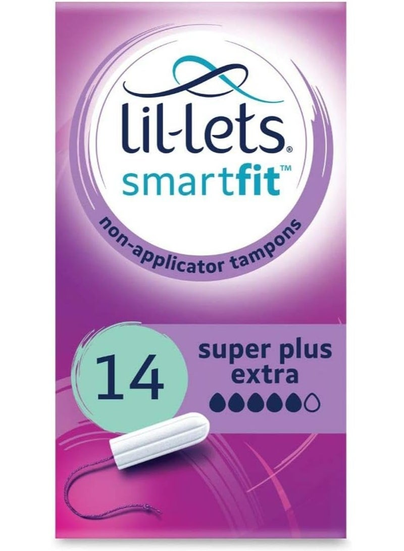Lil-Lets Applicator Super Plus Extra Tampons, 1 Pack of 14, Very Heavy Flow - Image 1