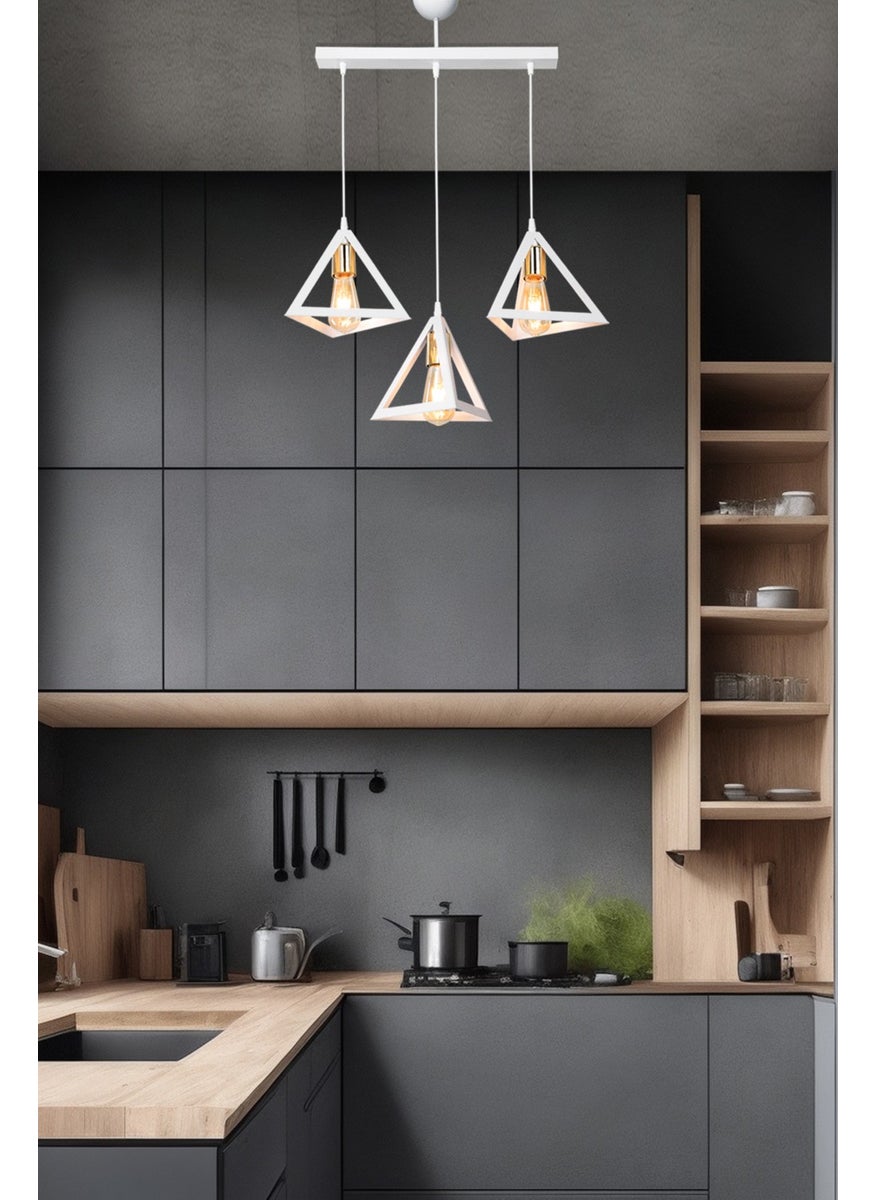 Ag Light Design - White Pendant Lamp Chandelier Hallway Living Room Bedroom Kitchen Lamp - Image 1