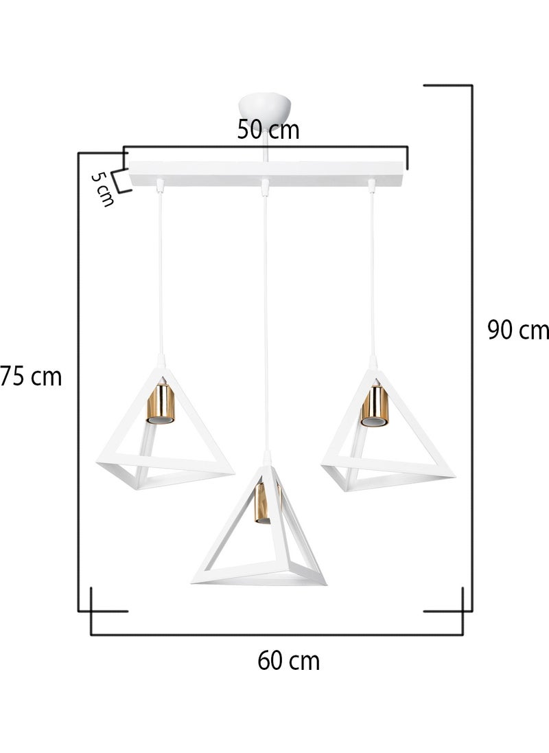 Ag Light Design - White Pendant Lamp Chandelier Hallway Living Room Bedroom Kitchen Lamp - Image 1