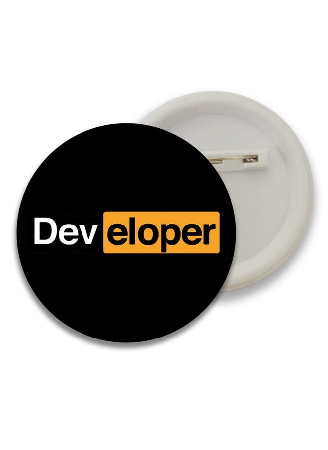D2c D2C Round pin Button Badges for Programmer, Coder, Developer, IT Professional for Boys Girls Men & Women batches for Bags, Backpack, Birthday Gift, Size-58mm 