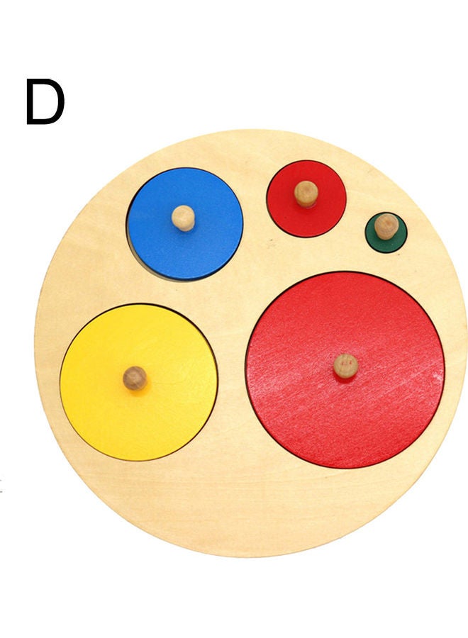 Geometric Shape Pegged Puzzle