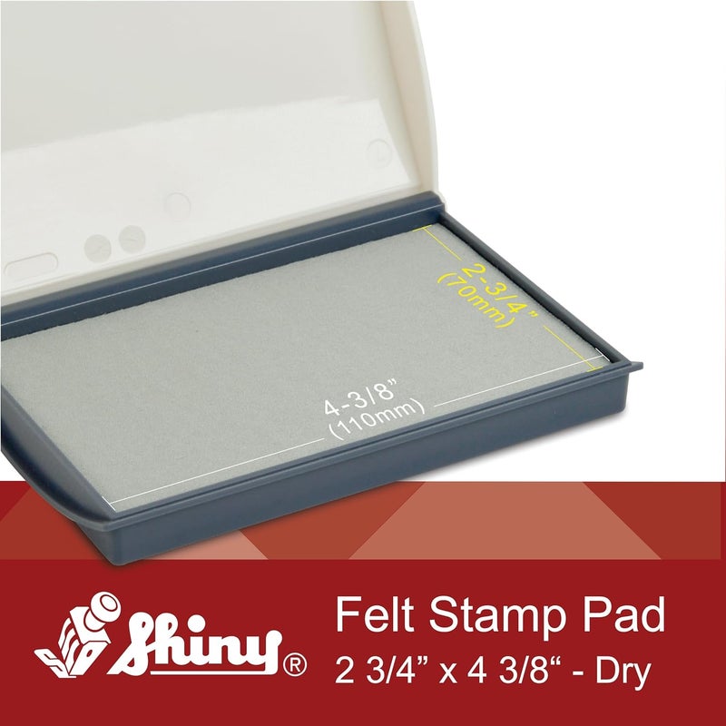 Shiny No-Ink Dry Stamp Pad, 2-3/4" by 4-3/8" Surface Area, Felt Stamp Pad - Image 2