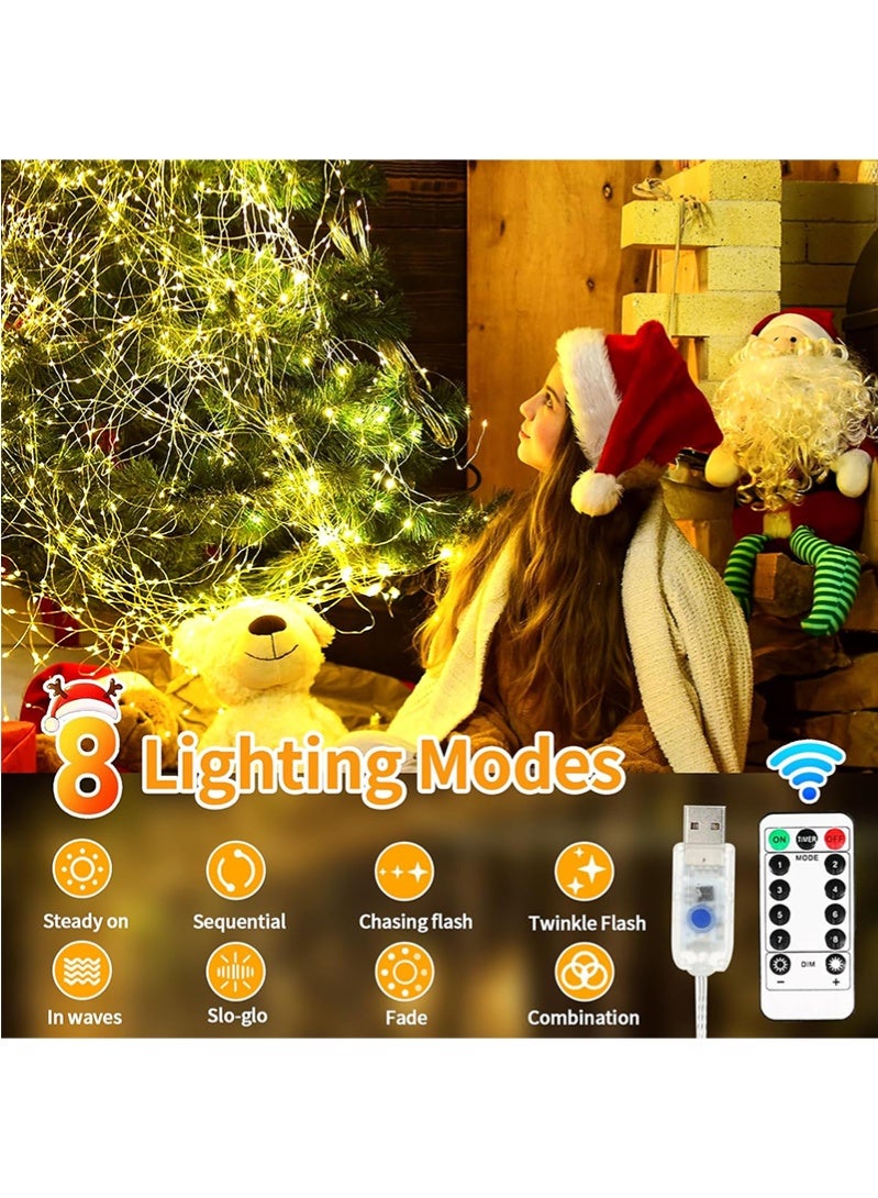 Topyich Ramadan Lights, Ramadan Decorations, 2Pcs 10M Ramadan LED Tree Lights, Warm White Ramadan Lights for Home Party Decor - Image 3