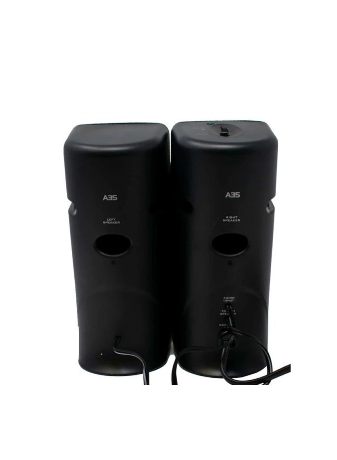 CREATIVE SBS A35 1 W Laptop/Desktop Speaker  (Black, 2.0 Channel) - Image 2