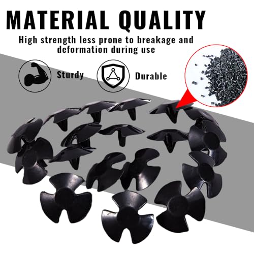 Lecctso 20Pcs Hood Insulation Retainers, Push-Type Retainer Clips Replacement for Jeep Grand Cherokee Chrysler Dodge Ram, Nylon Clip Fasteners Push Type Push Pin Screws Replaces OEM 4878883AA LH LHS - Image 3