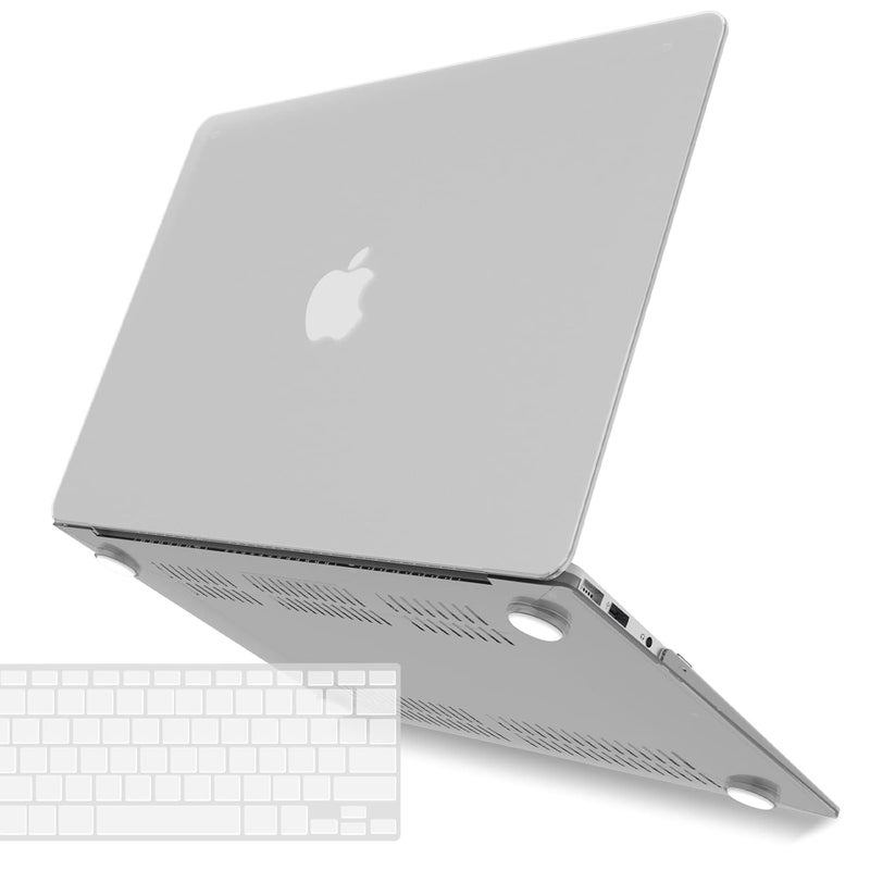 Saco Case for MacBook Pro 15 Inch with Touch Bar (2016–2019, Model A1990 A1707) – Slim Hard Shell Protective Case & Keyboard Cover Compatible with Old Version MacBook Pro 15 Touch Bar - Clear - Image 1
