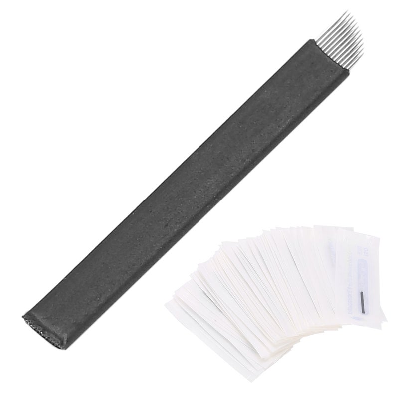 50pcs 0.18mm Microblading Needles Eyebrow Tattoo SemiPermanent Needle Blade(12 Pin ) - Image 4