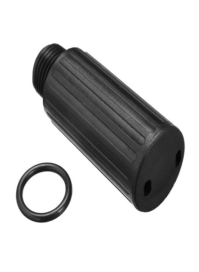 WYZBEN Air Compressor Oil Cap Plug Included Gasket Seal Compatible with Craftsman Powermate Coleman Husky E100087 Replacement Part Black 0.6In Thread M15 Accessories - Image 1