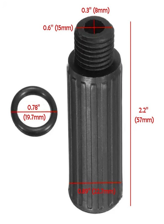 WYZBEN Air Compressor Oil Cap Plug Included Gasket Seal Compatible with Craftsman Powermate Coleman Husky E100087 Replacement Part Black 0.6In Thread M15 Accessories - Image 2
