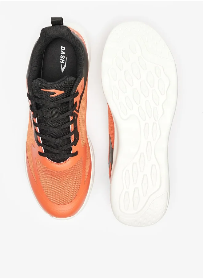 Dash Men Textured Lace Up Sports Shoes