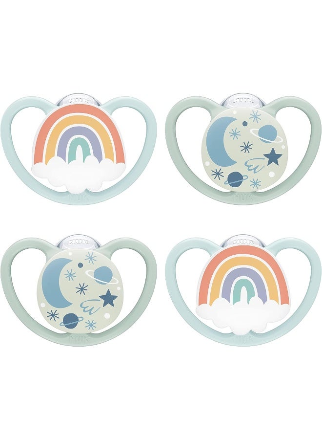 NUK Spaceâ„¢ Glow-in-The-Dark Orthodontic Pacifiers - Image 1