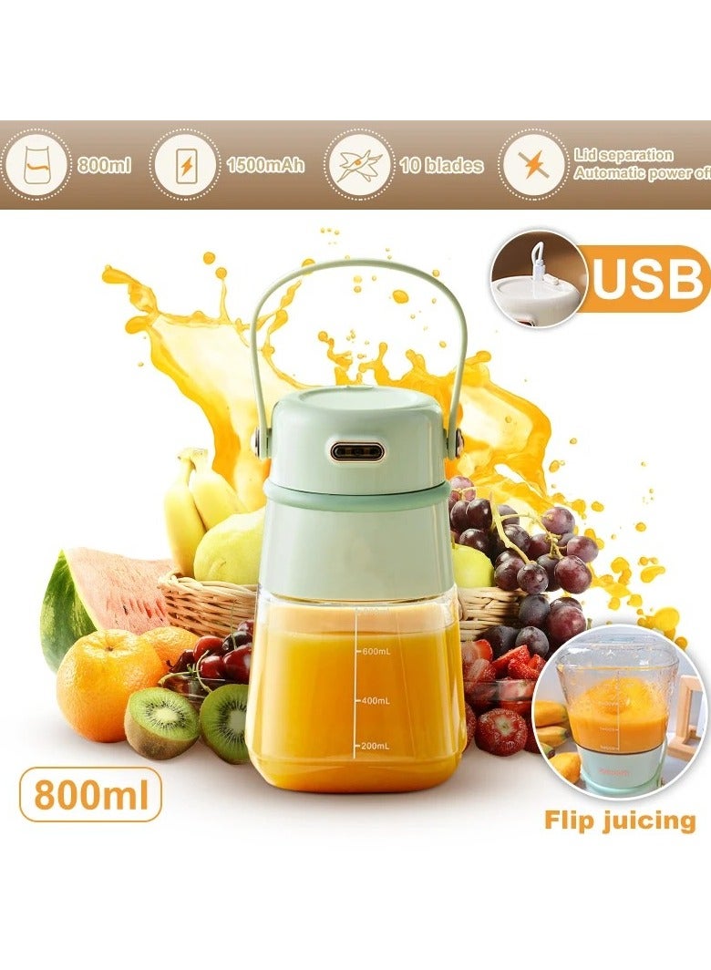 Portable Blender Juicer 800mlfresh Fruit Juicers Mixeur Wireless Rechargeable Juicer Cup Multifunction Juice Maker Machine  - Image 1