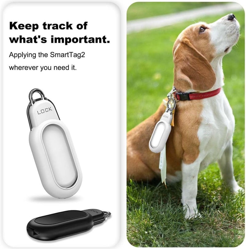 Rugged Case for GalaxySmartTag 2, GPS Tracker Holder with Keychain Ring, Waterproof Anti-Lost Protective Cover, Tracking Device for Bike, Car, Skis, & More - Image 5