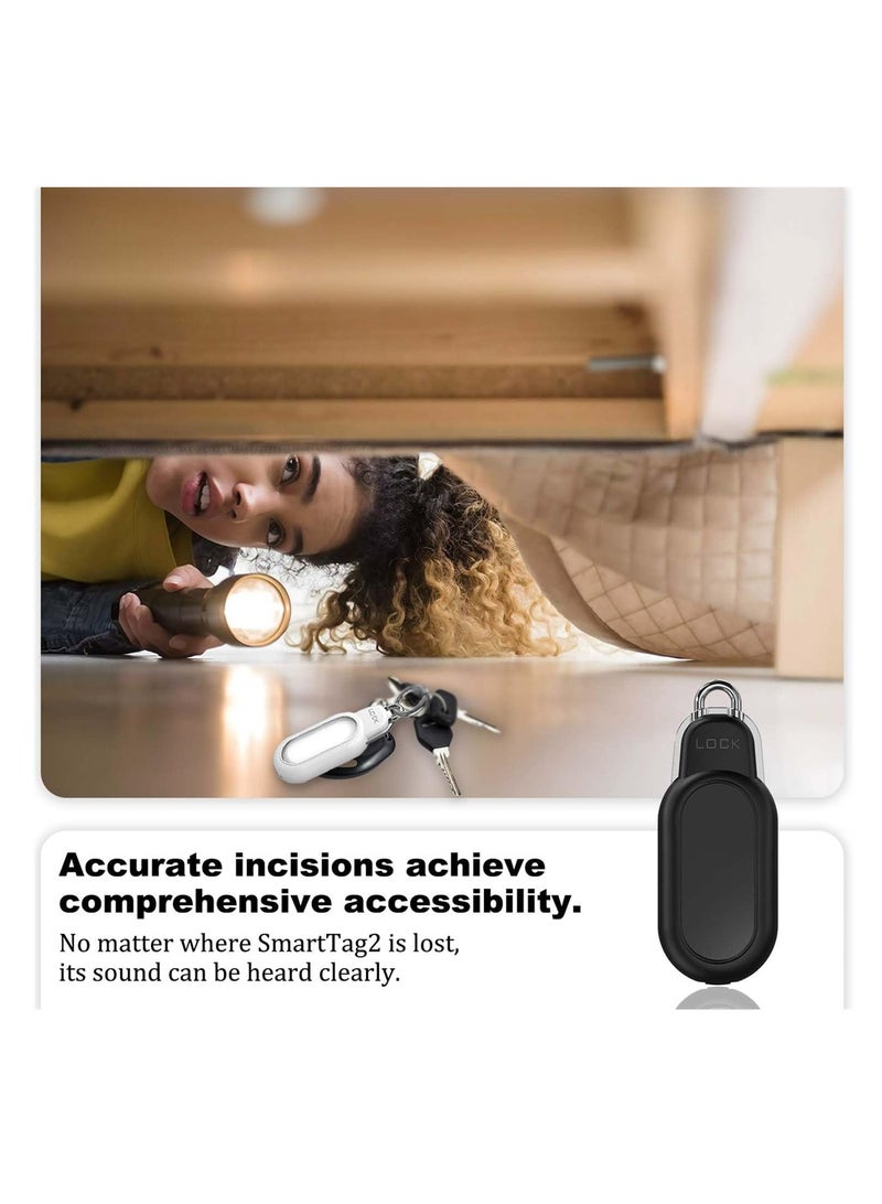 SYOSI Rugged Case for Galaxy SmartTag 2, Azonee Holder with Keychain Ring, Waterproof Anti-Lost Protective Cover,  Car, Skis, & More - Image 4